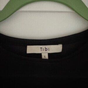 Tibi Black sheer top size large